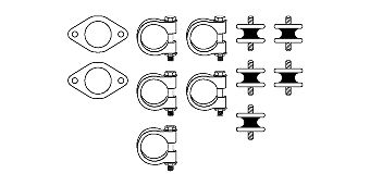 SET MONTARE SISTEM DE ESAPAMENT