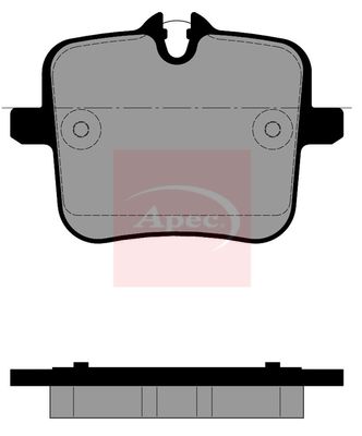 APEC Brake Pad Set, disc brake PAD2523
