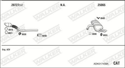 Изпускателна система WALKER ADK017458A