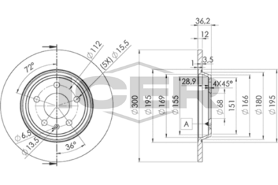 спирачен диск ICER 78BD6075-2