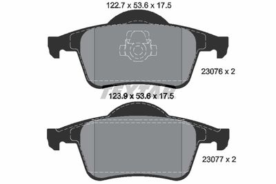 Brake Pad Set, disc brake 2307602