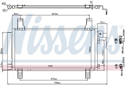 CONDENSATOR CLIMATIZARE NISSENS 94792 6