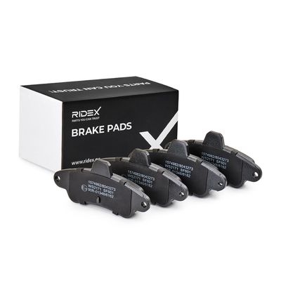 комплект спирачно феродо, дискови спирачки RIDEX 402B0232