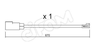 SENZOR DE AVERTIZARE UZURA PLACUTE DE FRANA