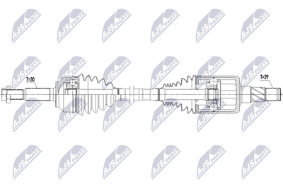 полуоска NTY NPW-CH-192