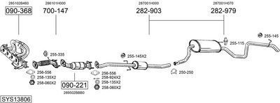 Изпускателна система BOSAL SYS13806