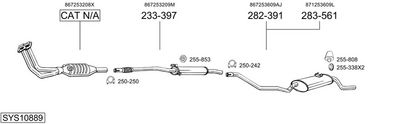 ABGASANLAGE BOSAL SYS10889