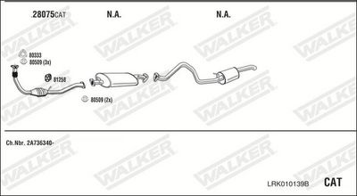 ABGASANLAGE WALKER LRK010139B