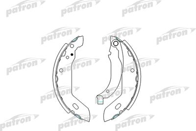 Комплект тормозных колодок PATRON PSP225 для PEUGEOT 205