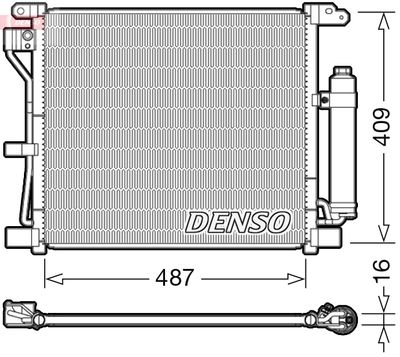 DENSO DCN46019 Радиатор кондиционера  для NISSAN JUKE (Ниссан Жуkе)
