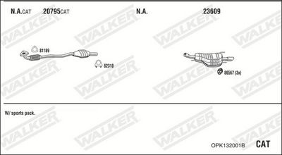ABGASANLAGE WALKER OPK132001B