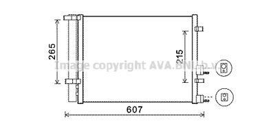 Конденсатор, кондиционер AVA QUALITY COOLING HYA5244D для HYUNDAI i20