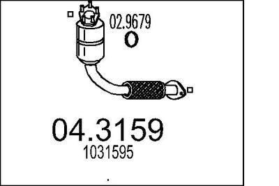 Катализатор MTS 04.3159 для FORD PUMA