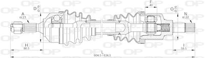 OPEN PARTS DRS6197.00 Полуось в сборе для PEUGEOT (Пежо)