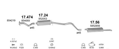SISTEM DE ESAPAMENT POLMO POLMO01652