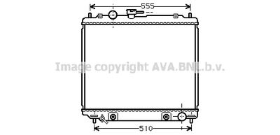 Радиатор, охлаждение двигателя AVA QUALITY COOLING MT2182 для MITSUBISHI PAJERO