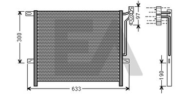 EACLIMA 30C07048 Радиатор кондиционера  для BMW X3 (Бмв X3)
