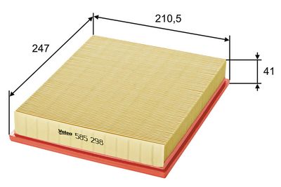 въздушен филтър VALEO 585298
