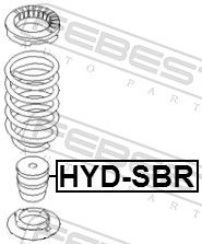 TAMPON CAUCIUC SUSPENSIE FEBEST HYDSBR 1