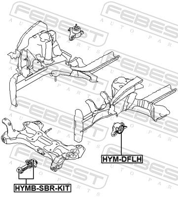 SUPORT MOTOR FEBEST HYMDFLH 1