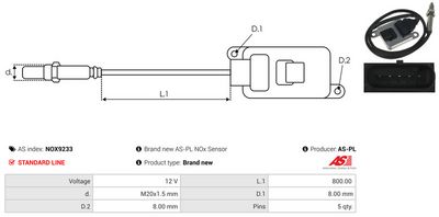 SENZOR NOX INJECTIE ADITIV AS-PL NOX9233 2