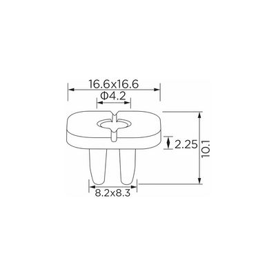 Clips, side-/beskyttelseslister EINPARTS EPCRC230