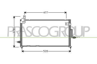 CONDENSATOR CLIMATIZARE PRASCO DW322C001