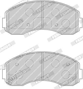 BREMSBELAGSATZ SCHEIBENBREMSE FERODO FDB4567 2