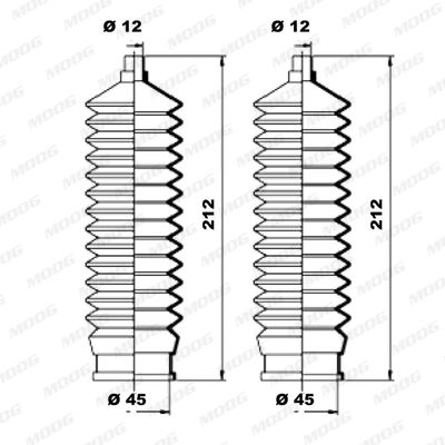 ANSAMBLU BURDUF DIRECTIE MOOG K150187 1