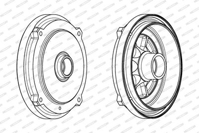 BREMSTROMMEL FERODO FDR329208 2
