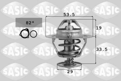 Термостат, охлаждающая жидкость SASIC 3306030 для KIA STINGER