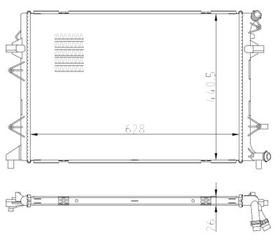 Kylare, motorkylning NRF 550089