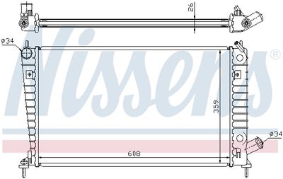RADIATOR RACIRE MOTOR NISSENS 68000A 5