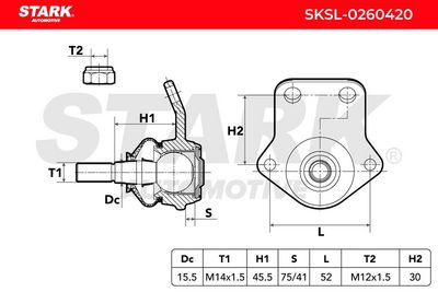 Шарнири STARK SKSL-0260420
