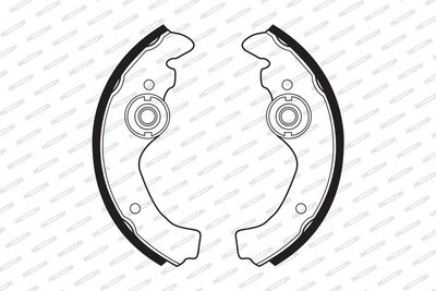 SET SABOTI FRANA FERODO FSB23 1