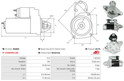 STARTER AS-PL S6384S 4