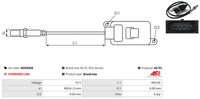 SENZOR NOX INJECTIE ADITIV AS-PL NOX9260 2