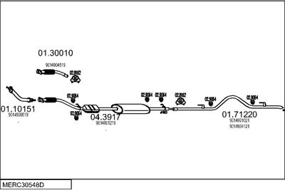 SISTEM DE ESAPAMENT MTS MERC30548D008752