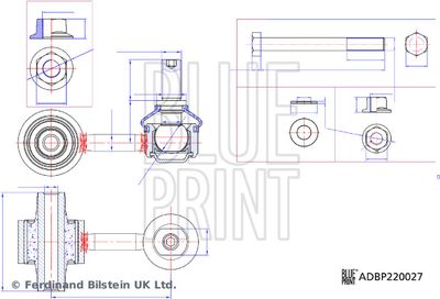 Drążek / wspornik, stabilizator BLUE PRINT ADBP850025