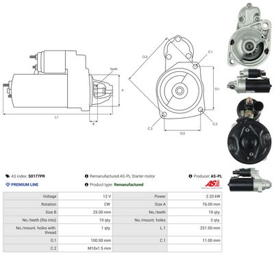 STARTER AS-PL S0177PR 4