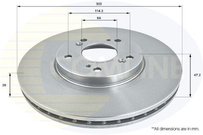 COMLINE ADC0569V Тормозные диски  для HONDA ACCORD (Хонда Аккорд)