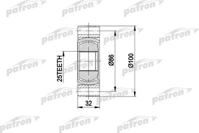 PATRON PCV2273 ШРУС  для BMW 3 (Бмв 3)