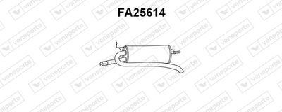 Глушитель выхлопных газов конечный VENEPORTE FA25614 для FIAT PALIO