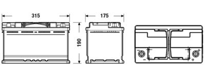 BATERIE DE PORNIRE EXIDE EL800 1