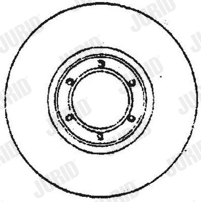 Тормозной диск JURID 561618J для KIA K2700