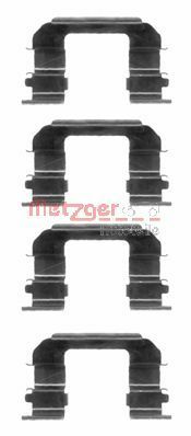 Комплектующие, колодки дискового тормоза METZGER 109-1287 для DAEWOO NUBIRA