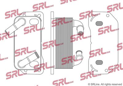 Olejový chladič, motorový olej SRLine 9062L8-1