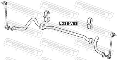 BUCSA BARA STABILIZATOARE FEBEST LDSBVES 1