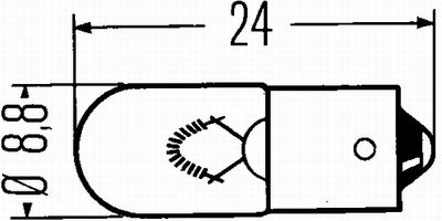 Bulb, interior light 8GP 002 068-241