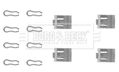 Комплектующие, колодки дискового тормоза BORG & BECK BBK1001 для FIAT UNO